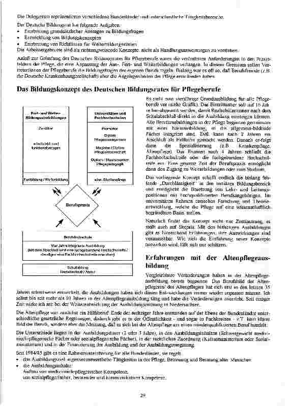 Vorschauseite 2: Das Bildungskonzept des deutschen Bildungsrates für PflegeberufeDer Deutsche Bildungsrat und seine Aufgaben