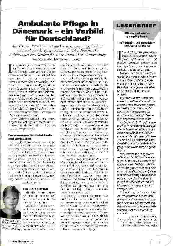 Vorschauseite 1: Ambulante Pflege in Dänemarkein Vorbild für Deutschland?