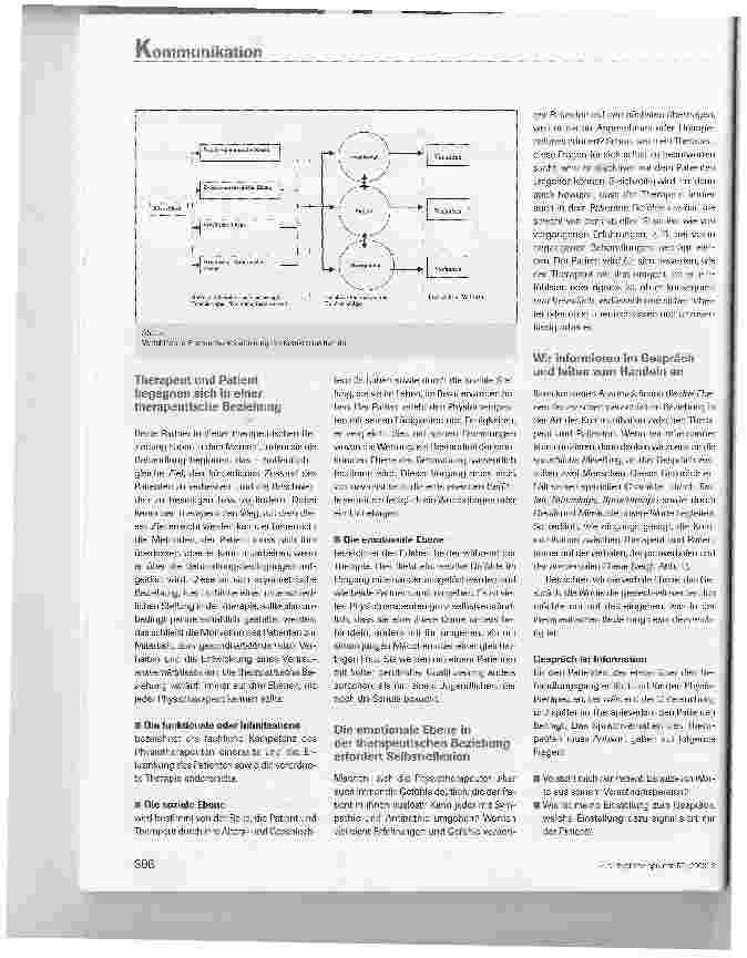 Vorschauseite 3: Die Kommunikation zwischen Therapeut und Patient