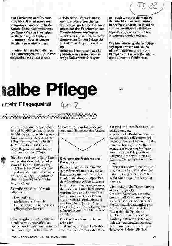 Vorschauseite 2: Ordnung ist die halbe Pflege Durch Planung und Dokumentation mehr Pflegequalität