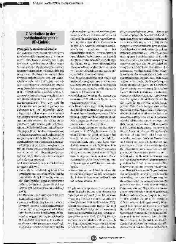 Vorschauseite 5: Leitlinie zur Prophylaxe und Therapie von Endophthalmitiden