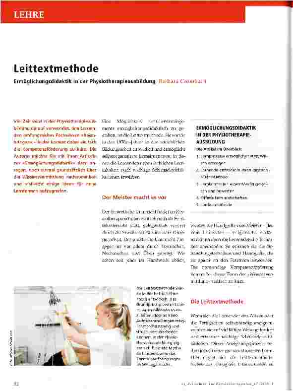Vorschauseite 1: Leittextmethode