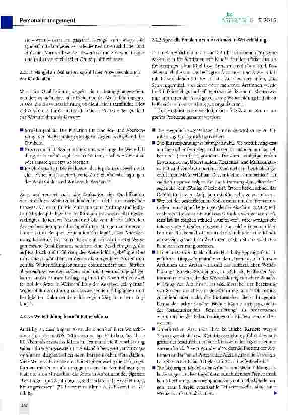 Vorschauseite 5: Ärztliche Arbeitsplätze im Krankenhaus - Organisations-, Personalund Weiterbildungsprobleme