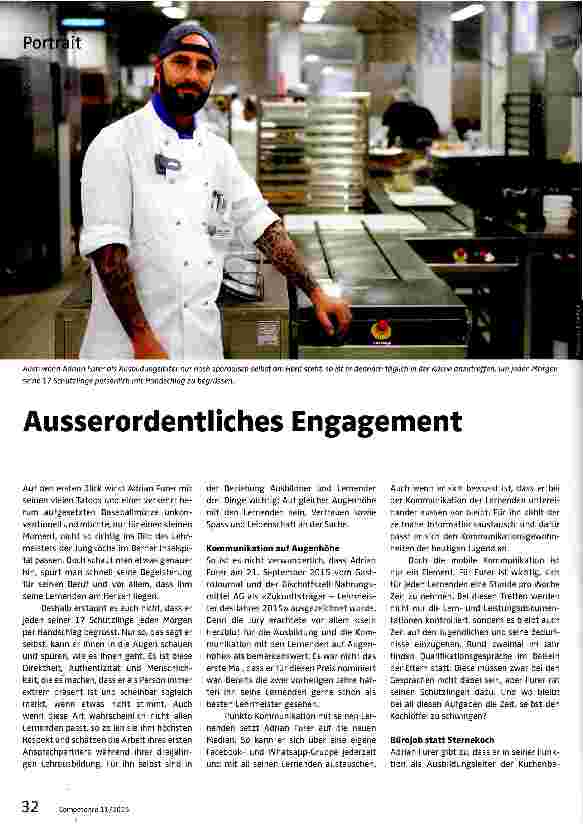 Vorschauseite 1: Ausserordentliches Engagement
