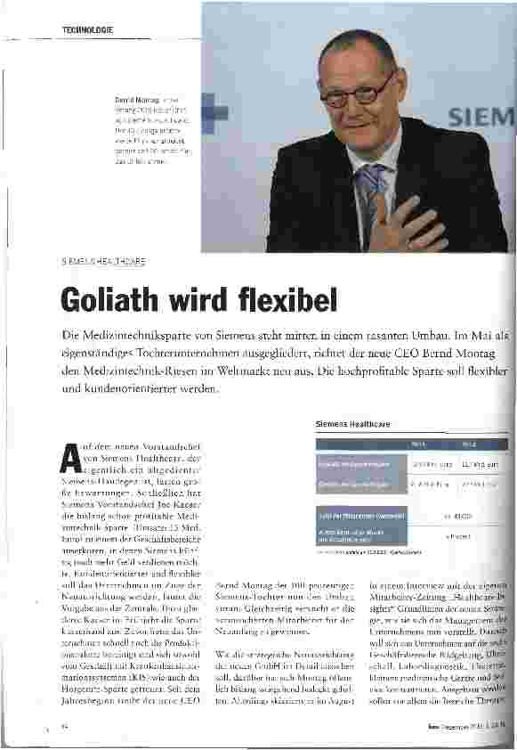 Vorschauseite 1: Goliath wird flexibel