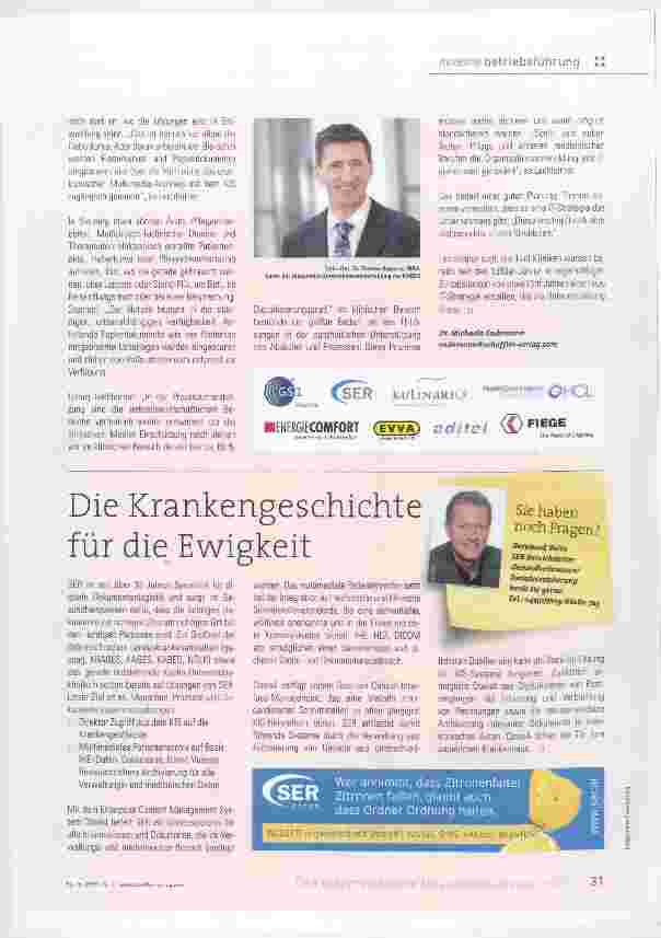 Vorschauseite 2: Daten im Fluss im digitalen Spital - Vision oder Wirklichkeit?