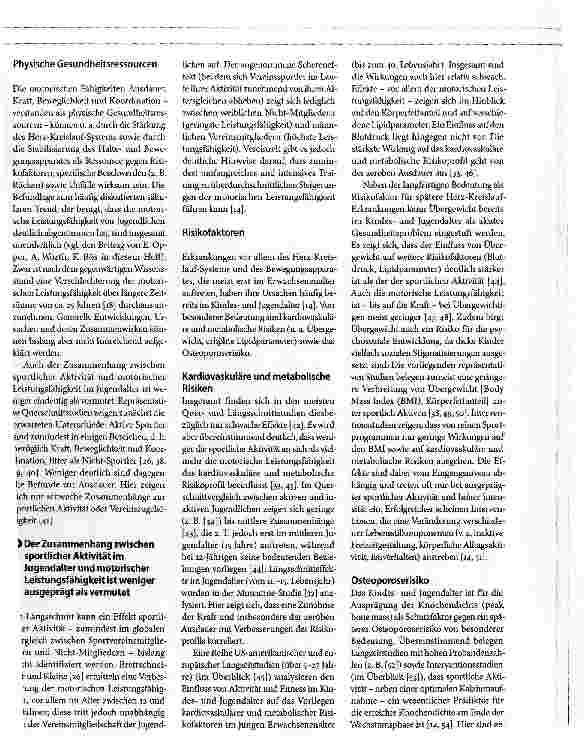 Vorschauseite 5: Jugendsport -JugendgesundheitEin Forschungsüberblick