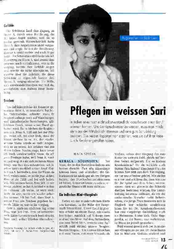 Vorschauseite 1: Pflegen im weißen Sari