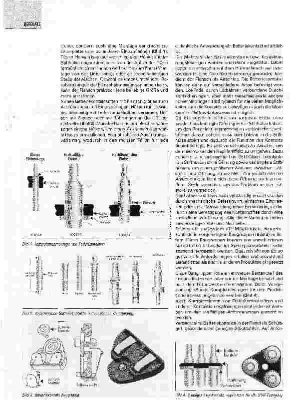 Vorschauseite 2: Batteriekontakte - die bessere Kontaktierung?