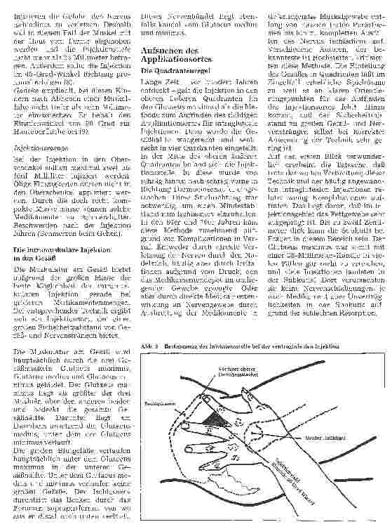 Vorschauseite 3: Subkutane und intramuskuläre Injektionen in Theorie und Praxis 6. Folge: Die intramuskuläre Injektion (Schluß)