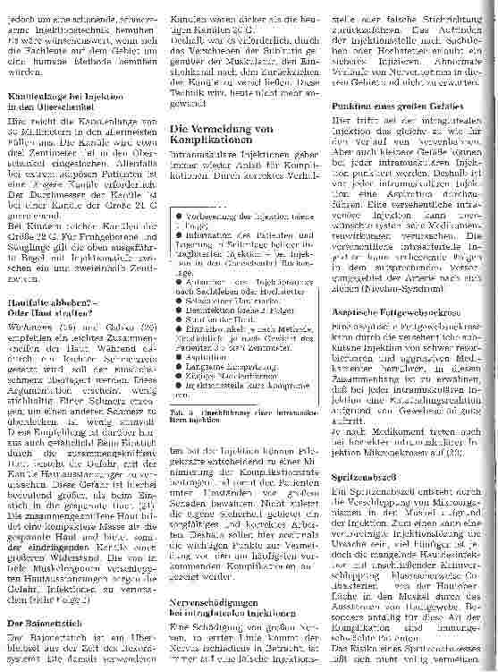 Vorschauseite 6: Subkutane und intramuskuläre Injektionen in Theorie und Praxis 6. Folge: Die intramuskuläre Injektion (Schluß)
