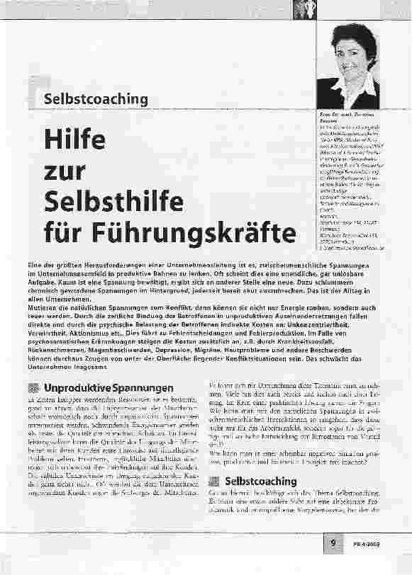 Vorschauseite 1: Hilfe zur Selbsthilfe für Führungskräfte