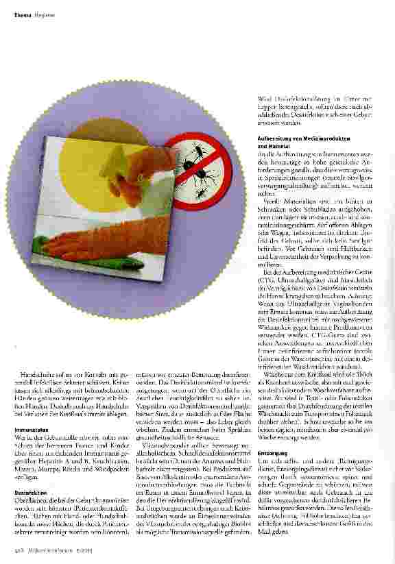 Vorschauseite 3: Hygiene rund um die Geburt