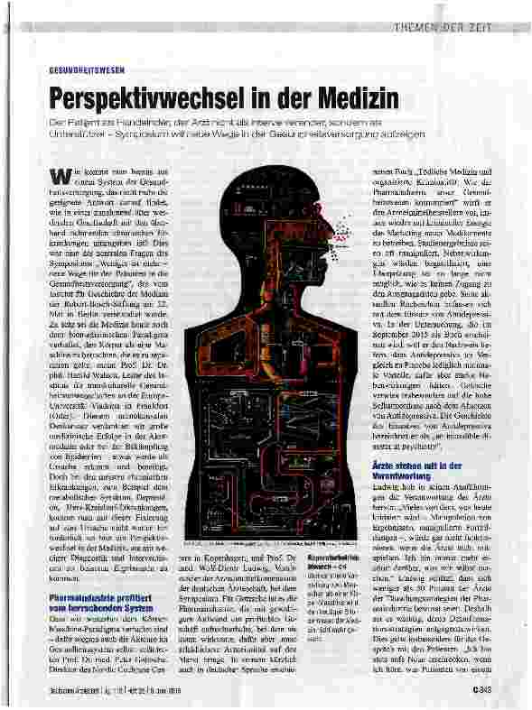 Vorschauseite 1: Perspektivwechsel in der Medizin