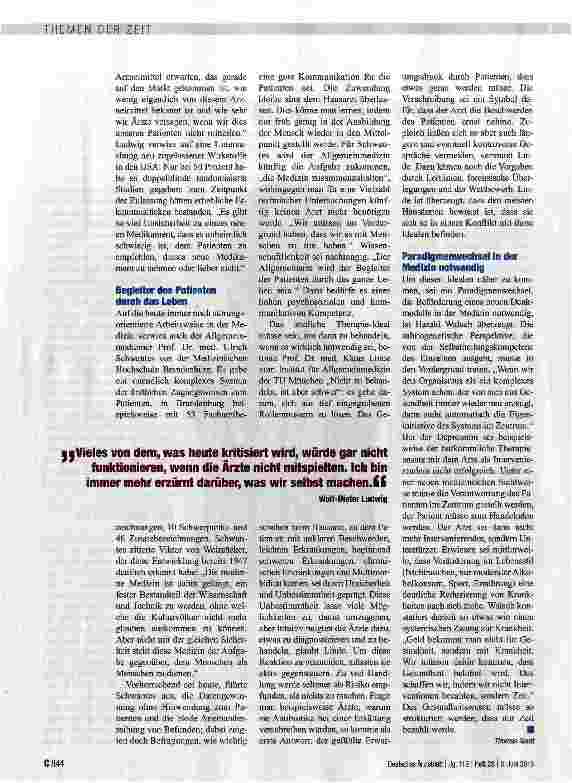 Vorschauseite 2: Perspektivwechsel in der Medizin