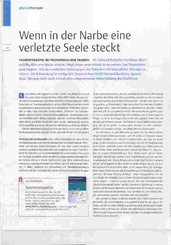 Vorschauseite 1: Wenn in der Narbe eine verletzte Seele steckt