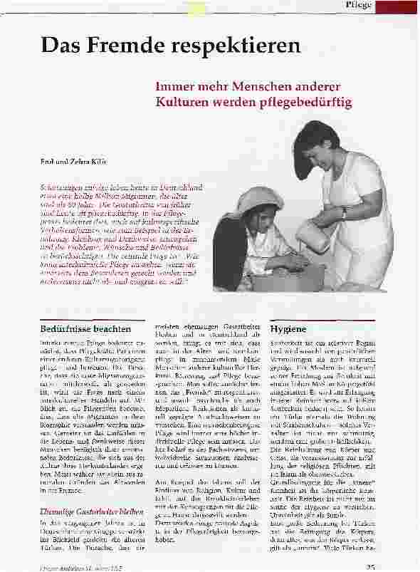 Vorschauseite 1: Das Fremde respektieren