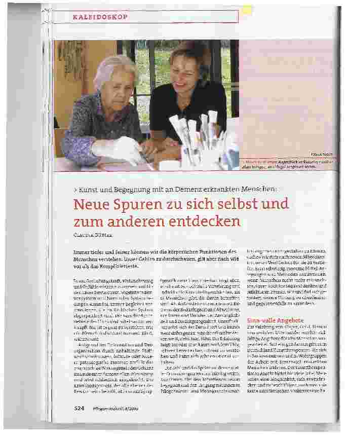 Vorschauseite 1: Neue Spuren zu sich selbst und zum anderen entdecken