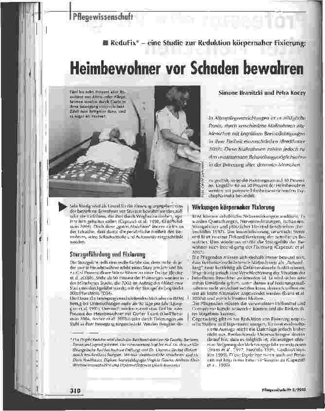 Vorschauseite 1: Heimbewohner vor Schaden bewahren