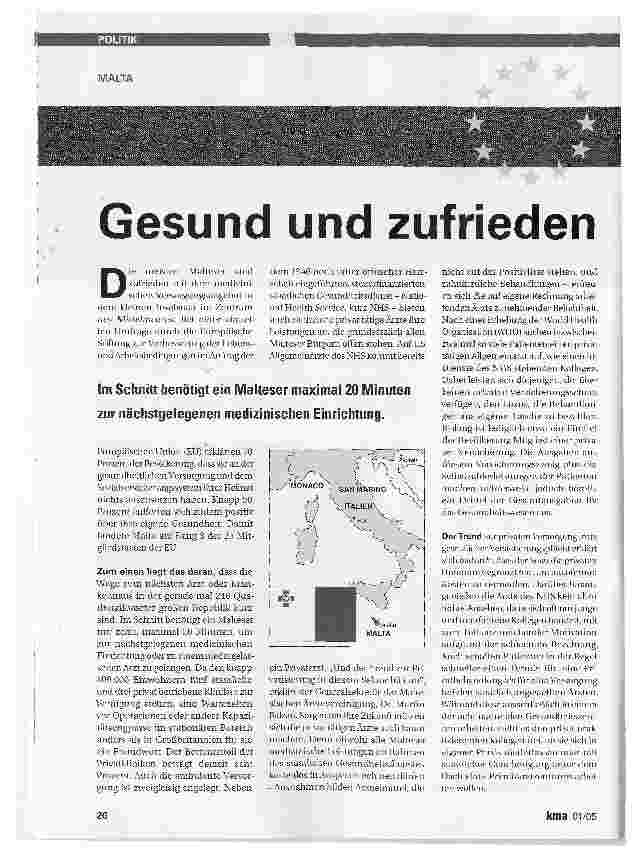 Vorschauseite 1: Gesund und zufrieden