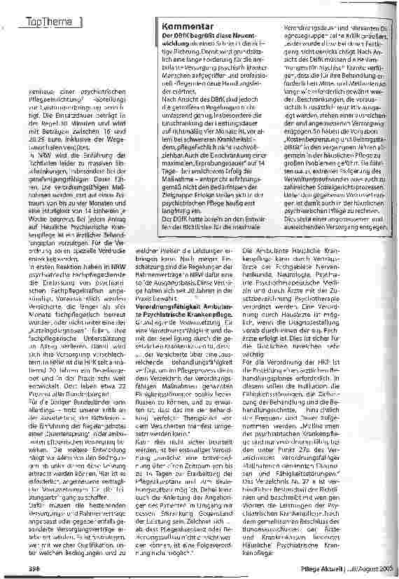 Vorschauseite 2: Verordnungsfähig. Häusliche Psychiatrische Pflege