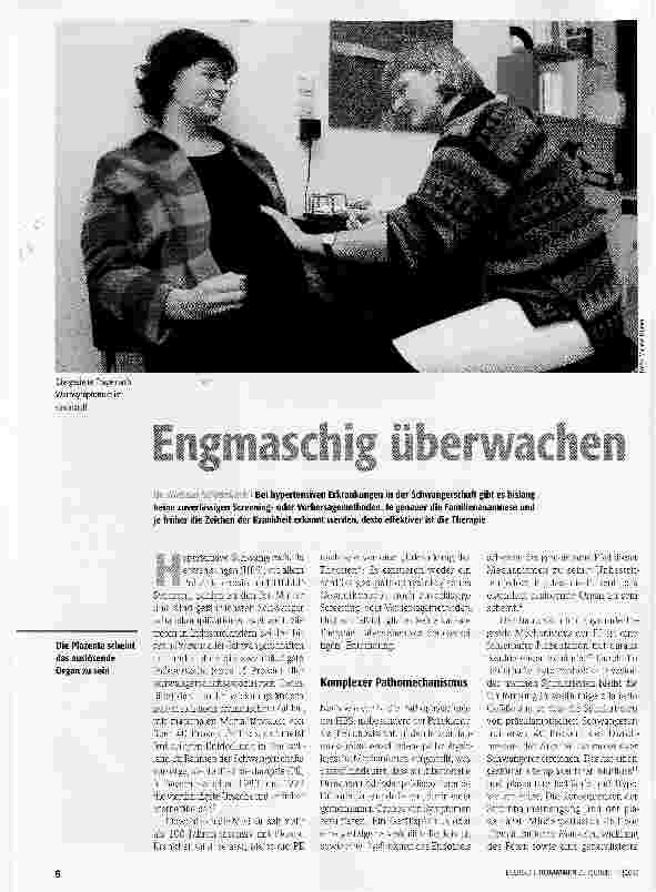 Vorschauseite 1: Engmaschig überwachen