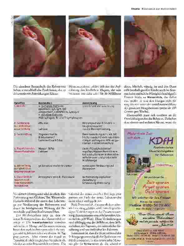 Vorschauseite 2: Gute Gabe für das BabyBiochemie der Muttermilch