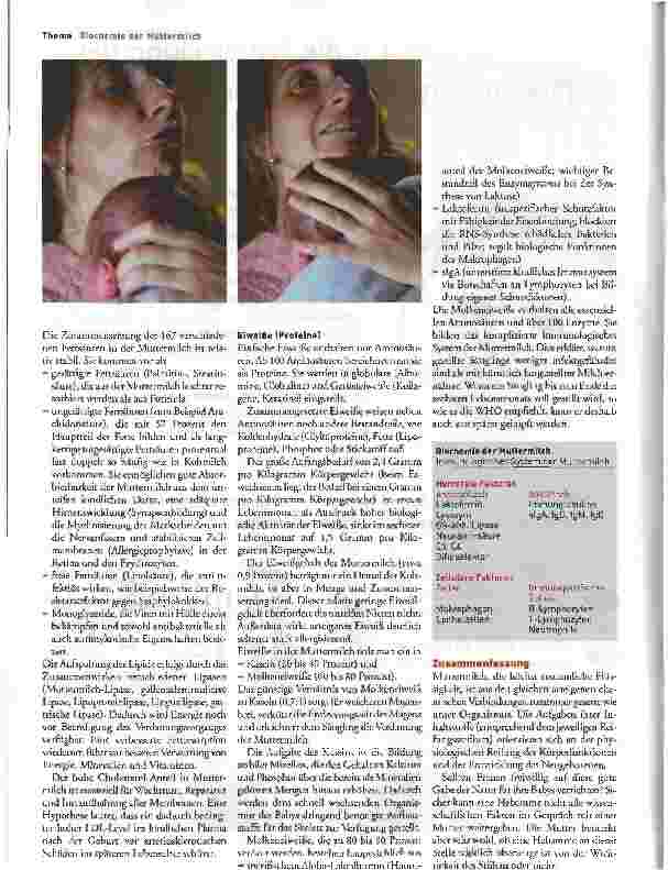 Vorschauseite 4: Gute Gabe für das BabyBiochemie der Muttermilch
