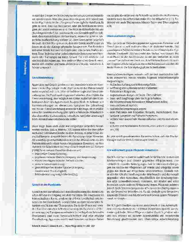 Vorschauseite 3: Gewalt in der PsychiatrieI.Teil