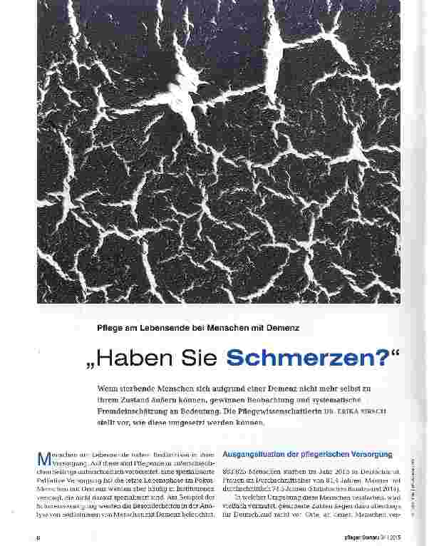 Vorschauseite 1: Haben Sie Schmerzen?