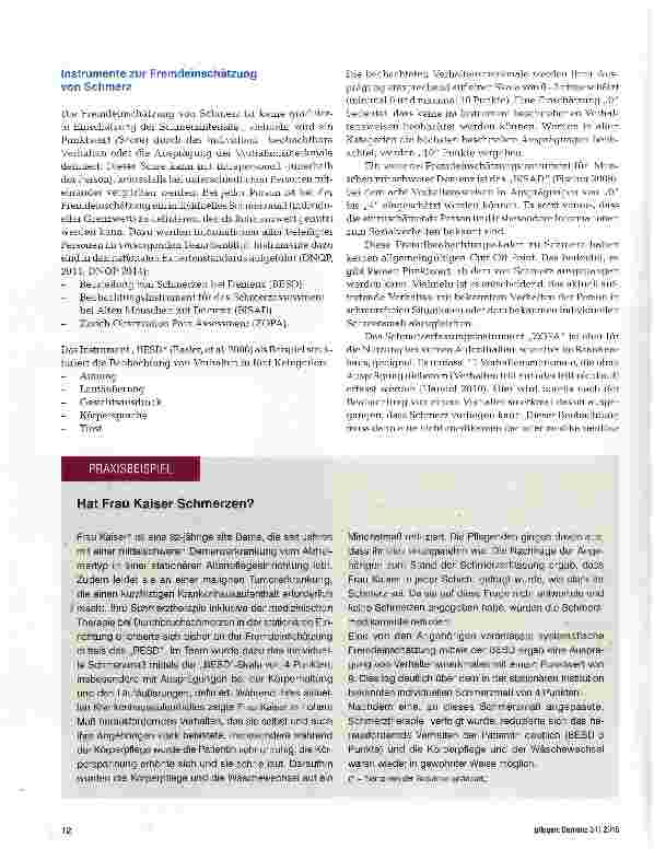Vorschauseite 5: Haben Sie Schmerzen?