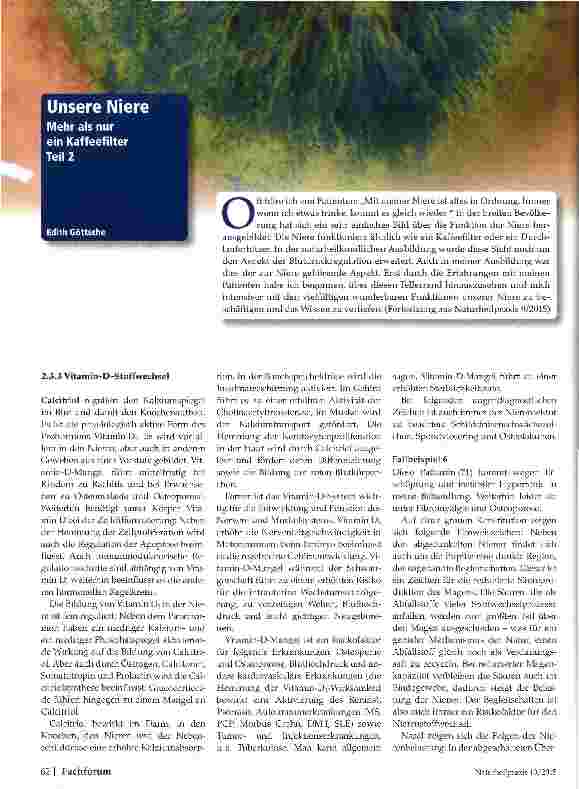 Vorschauseite 1: Unsere Niere Teil 2