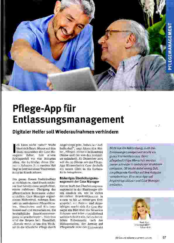 Vorschauseite 1: Pflege-App für Entlassungsmanagement