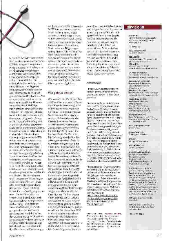 Vorschauseite 2: Medizinische Behandlungszentren für Erwachsene mit Behinderung