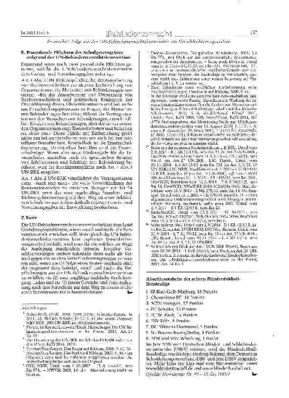 Vorschauseite 3: Zwei Schritte vor, ein Schritt zurück: Folgt aus der UN-Behindertenrechtskonvention ein Verschlechterungsverbot?