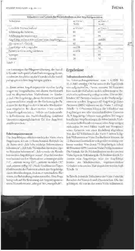 Vorschauseite 3: Die Angehörigenvisite in einer gerontopsychiatrischenTagesklinik