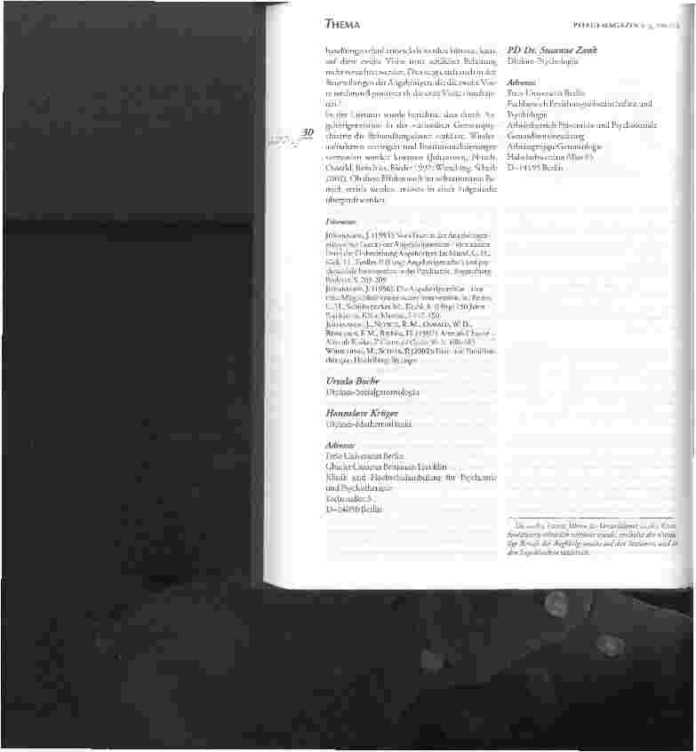Vorschauseite 6: Die Angehörigenvisite in einer gerontopsychiatrischenTagesklinik