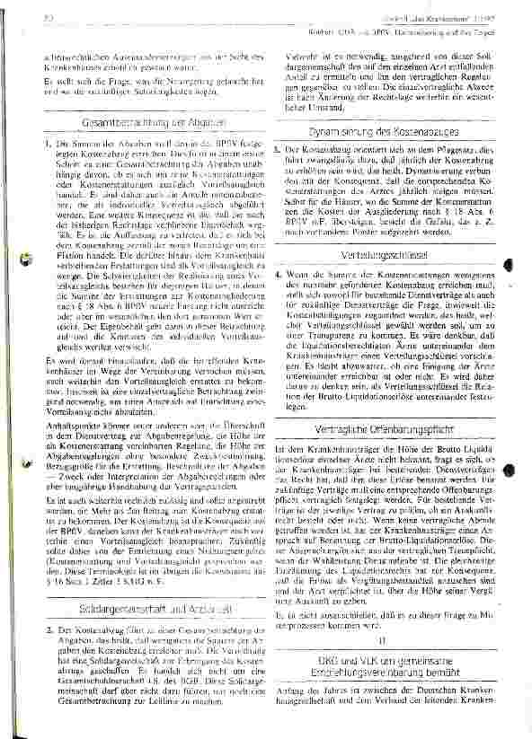 Vorschauseite 2: GOÄ und BPFLV Harmonisierung und ihre Folgen