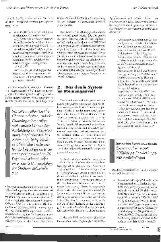 Vorschauseite 3: Ausbildung des Pflegepersonals im dualen System - tragfähiger Professionalisierungsansatz oder ungerechtfertigter Optimismus?