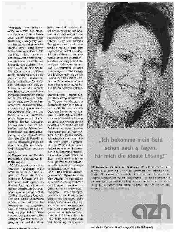 Vorschauseite 5: Hilfe für depressiv erkrankte Kinder und Jugendliche