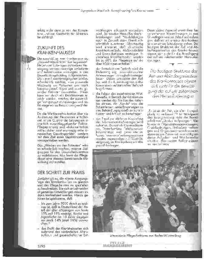 Vorschauseite 3: Reengineering fürs Krankenhaus - oder Strategien für die Weiterentwicklung des Pflegedienstes im Krankenhaus der Zukunft