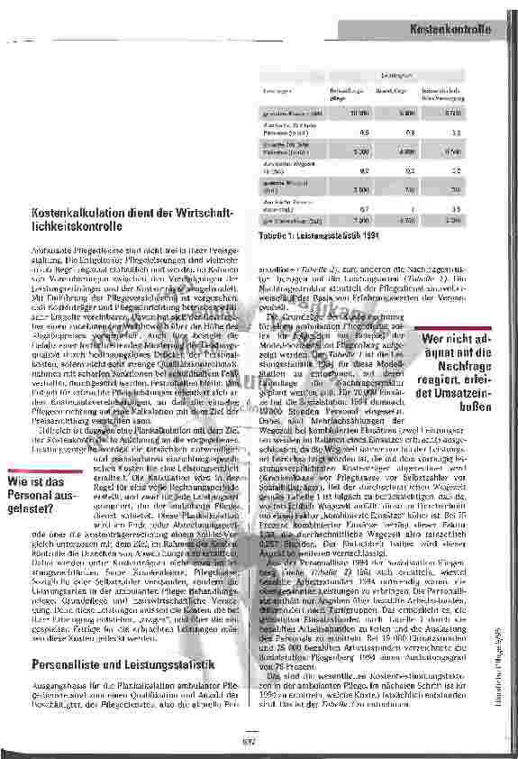 Vorschauseite 2: Mit allem rechnen Kostenkontrolle in der Häuslichen Pflege