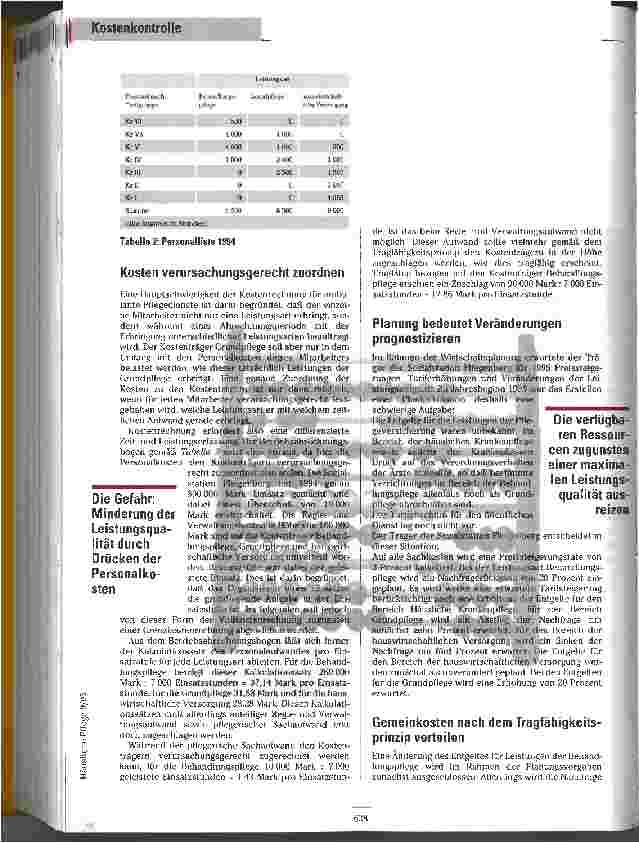Vorschauseite 3: Mit allem rechnen Kostenkontrolle in der Häuslichen Pflege