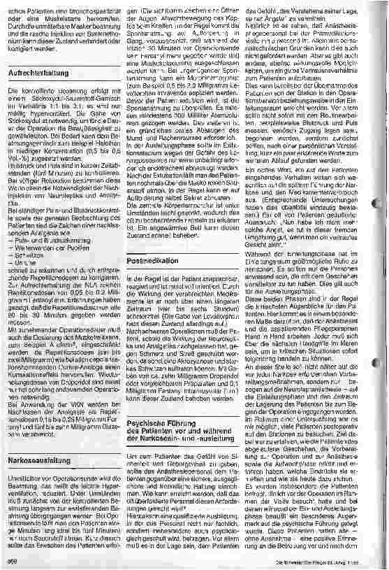 Vorschauseite 2: Die klassische Neuroleptanästhesie/Umgang und Erfahrungen in der klinischen Praxis