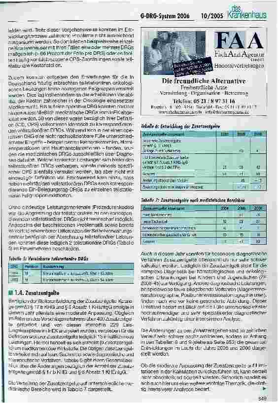 Vorschauseite 4: G-DRG-System 2006: Ein erster Überblick aus medizinischer Sicht