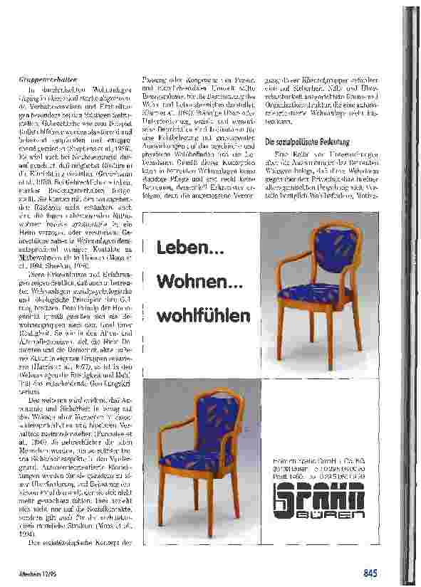 Vorschauseite 4: Keine Alternative zum Altenpflegeheim Betreutes Wohnen kritisch betrachtet