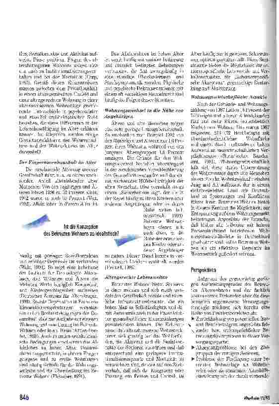Vorschauseite 5: Keine Alternative zum Altenpflegeheim Betreutes Wohnen kritisch betrachtet