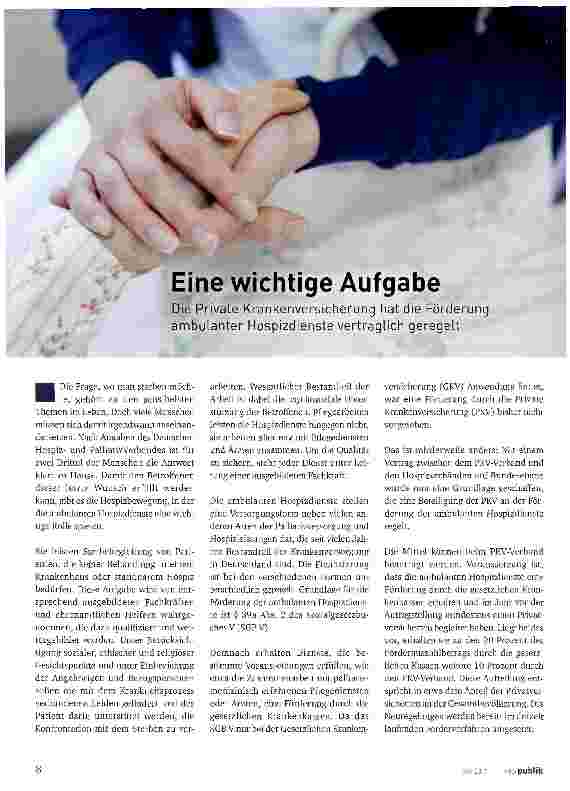 Vorschauseite 1: Eine wichtige Aufgabe