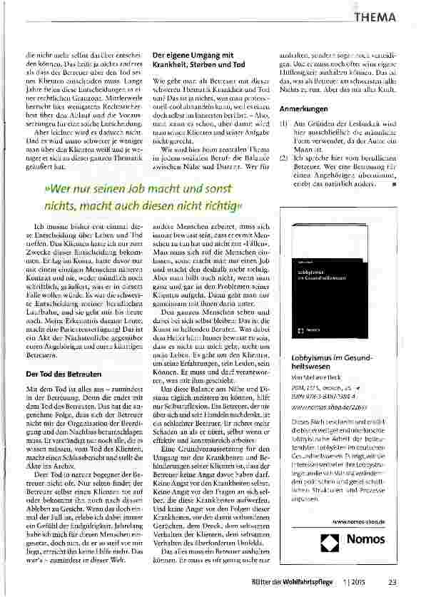 Vorschauseite 3: Nähe und Distanz