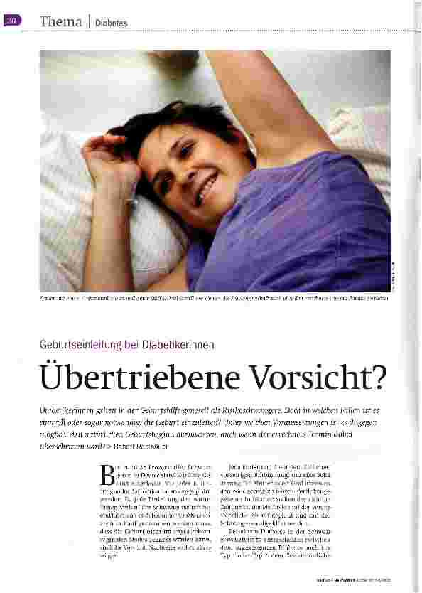 Vorschauseite 1: Übertriebene Vorsicht?